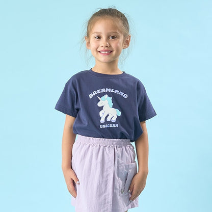 Japanese children's clothing Ly# mine cute pattern top 100-150cm girls spring and summer TOPS 
