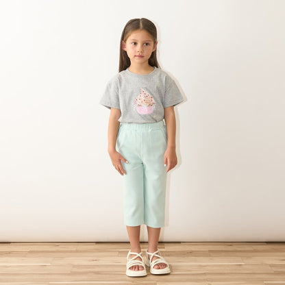 Japanese children's clothing Ly# mine cute pattern top 100-150cm girls spring and summer TOPS 