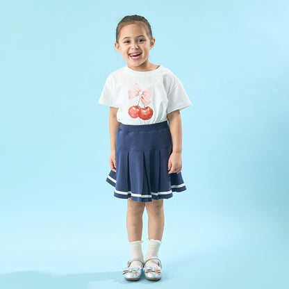 Japanese children's clothing Ly# mine cute pattern top 100-150cm girls spring and summer TOPS 