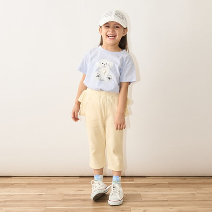 Japanese children's clothing Ly# mine cute pattern top 100-150cm girls spring and summer TOPS 