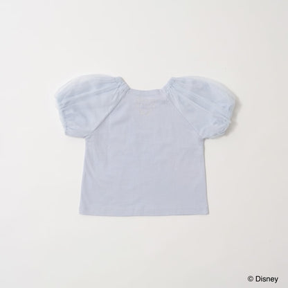 Japanese children's clothing Ly# mine x Disney seersucker sleeve top 100-140cm girls spring and summer TOPS 
