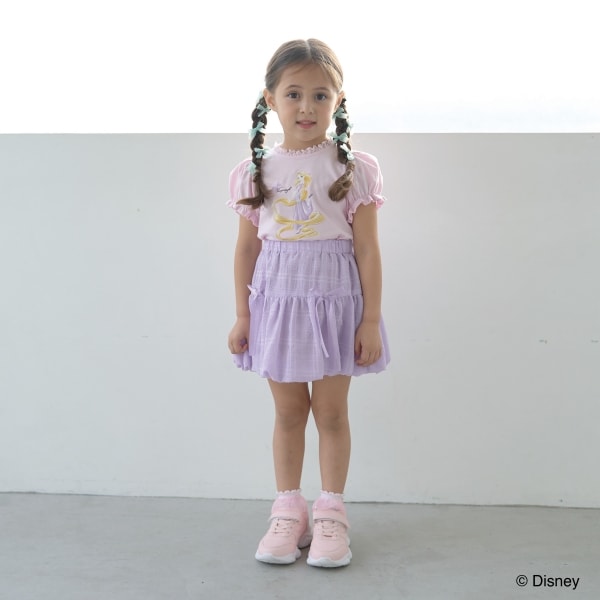 Japanese children's clothing Ly# mine x Disney puff sleeve top 100-140cm girls spring and summer TOPS 
