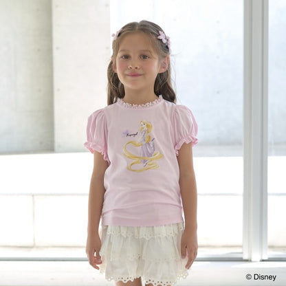 Japanese children's clothing Ly# mine x Disney puff sleeve top 100-140cm girls spring and summer TOPS 