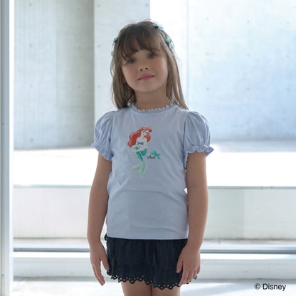Japanese children's clothing Ly# mine x Disney puff sleeve top 100-140cm girls spring and summer TOPS 