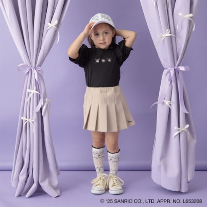 Japanese children's clothing Ly# mine x Sanrio small flying sleeve top 100-140cm girls spring and summer TOPS 