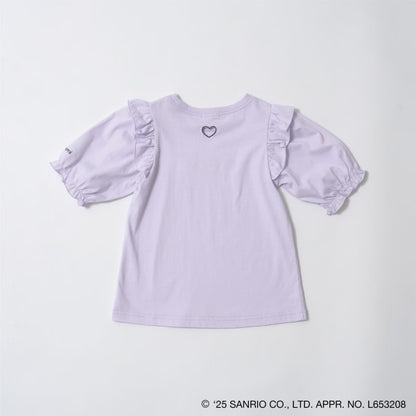 Japanese children's clothing Ly# mine x Sanrio small flying sleeve top 100-140cm girls spring and summer TOPS 