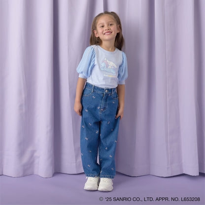日本童裝 Ly# mine x Sanrio 泡泡袖上衣 100-140cm 女童款 春夏季 TOPS
