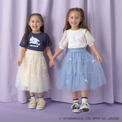 日本童裝 Ly# mine x Sanrio 泡泡袖上衣 100-140cm 女童款 春夏季 TOPS
