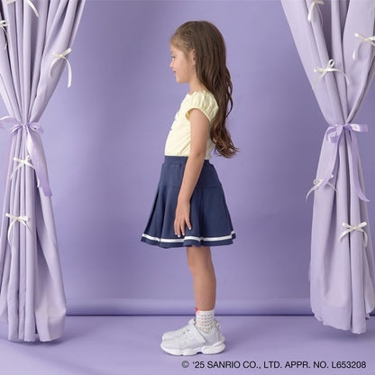 Japanese children's clothing Ly# mine x Sanrio puff sleeve top 100-140cm girls spring and summer TOPS 