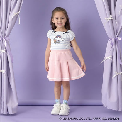 Japanese children's clothing Ly# mine x Sanrio puff sleeve top 100-140cm girls spring and summer TOPS 