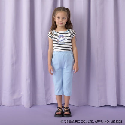 Japanese children's clothing Ly# mine x Sanrio puff sleeve top 100-140cm girls spring and summer TOPS 