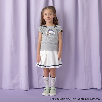 Japanese children's clothing Ly# mine x Sanrio puff sleeve top 100-140cm girls spring and summer TOPS 