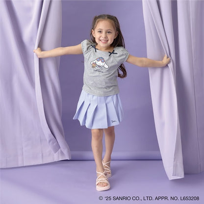 Japanese children's clothing Ly# mine x Sanrio puff sleeve top 100-140cm girls spring and summer TOPS 
