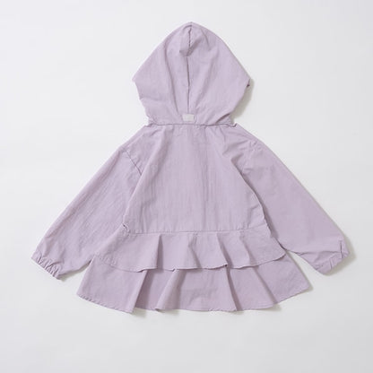 Japanese children's clothing Ly# mine waterproof series windbreaker with storage bag 100-150cm girls spring and summer OUTERWEAR 
