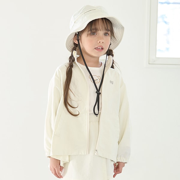 日本童裝 Ly# mine 防水風褸附收納袋 100-150cm 女童款 春季 OUTERWEAR