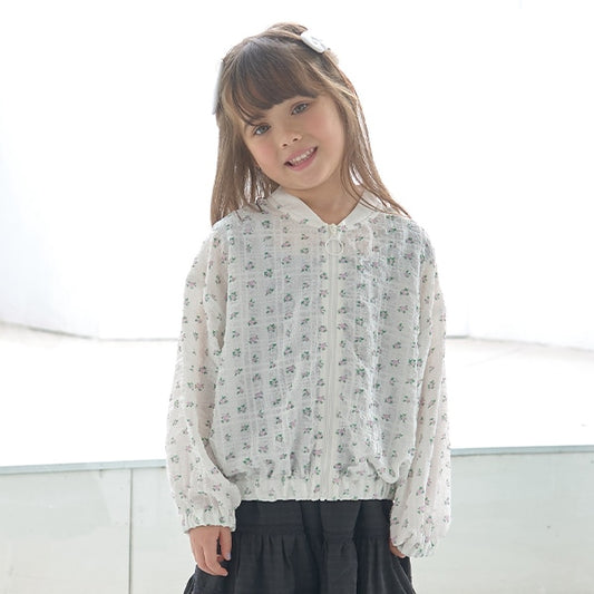 Japanese children's clothing Ly# mine thin edge refreshing cool jacket 100-150cm girls spring and summer outerwear 