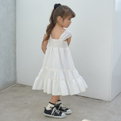 Japanese children's clothing Ly# mine suspender dress 100-150cm girls spring and summer dresses 