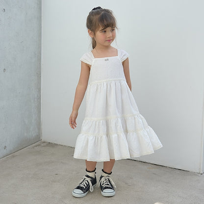 Japanese children's clothing Ly# mine suspender dress 100-150cm girls spring and summer dresses 