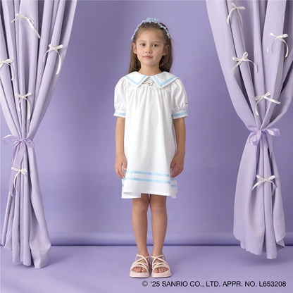 Japanese children's clothing Ly# mine x Sanrio preppy dress 100-140cm girls spring and summer dresses 