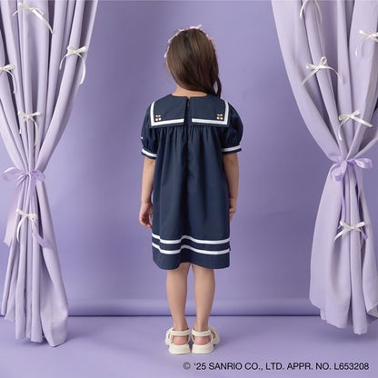 Japanese children's clothing Ly# mine x Sanrio preppy dress 100-140cm girls spring and summer dresses 