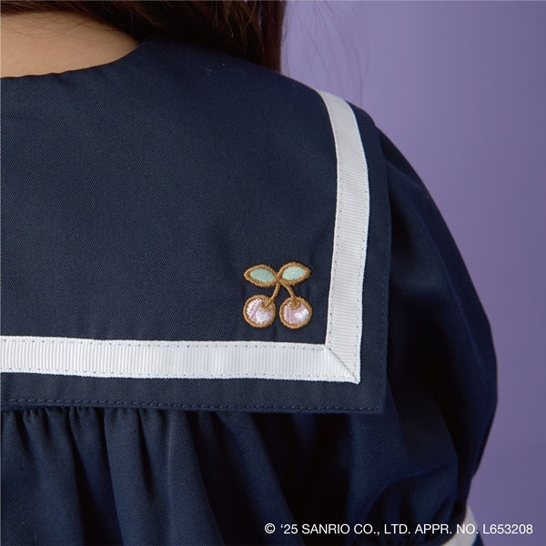 Japanese children's clothing Ly# mine x Sanrio preppy dress 100-140cm girls spring and summer dresses 