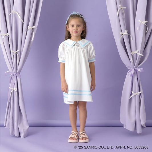Japanese children's clothing Ly# mine x Sanrio preppy dress 100-140cm girls spring and summer dresses 