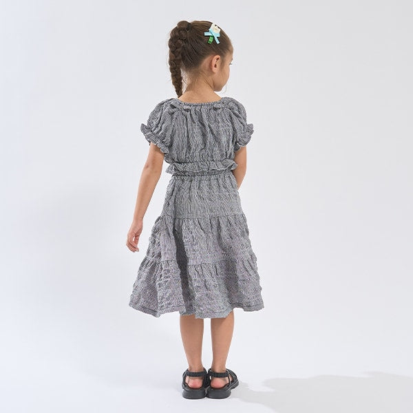 Japanese children's clothing Ly# mine 2Way front and back two-piece top and skirt set 100-150cm girls spring and summer TOPS SKIRTS 