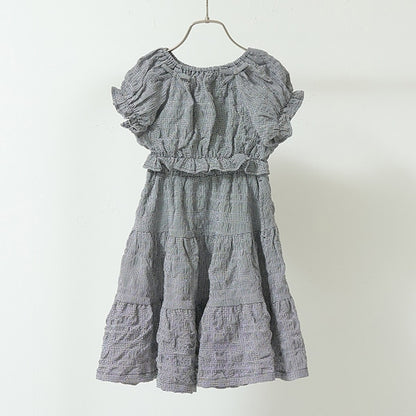 Japanese children's clothing Ly# mine 2Way front and back two-piece top and skirt set 100-150cm girls spring and summer TOPS SKIRTS 