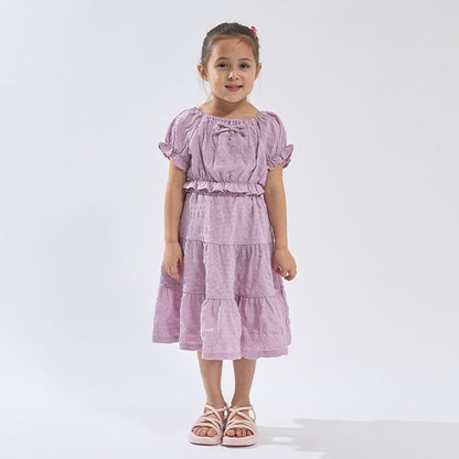 Japanese children's clothing Ly# mine 2Way front and back two-piece top and skirt set 100-150cm girls spring and summer TOPS SKIRTS 