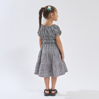 Japanese children's clothing Ly# mine 2Way front and back two-piece top and skirt set 100-150cm girls spring and summer TOPS SKIRTS 