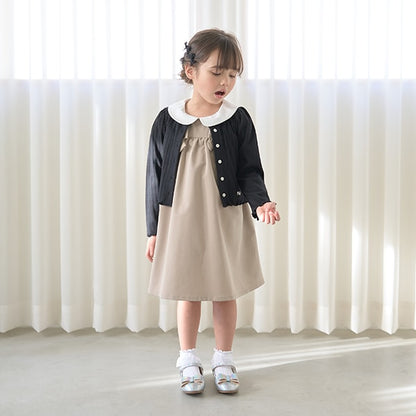 Japanese children's clothing Ly# mine bow dress 100-130cm girls spring and summer dresses for interviews/banquets/performances 