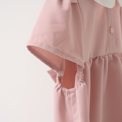 Japanese children's clothing Ly# mine bow dress 100-130cm girls spring and summer dresses for interviews/banquets/performances 