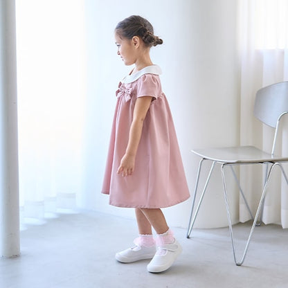 Japanese children's clothing Ly# mine bow dress 100-130cm girls spring and summer dresses for interviews/banquets/performances 