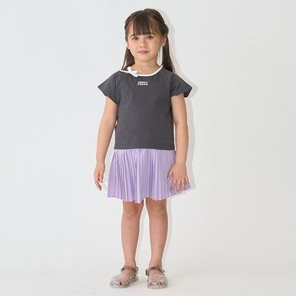 Japanese children's clothing Ly# mine pleated skirt 100-150cm girls summer SKIRTS 