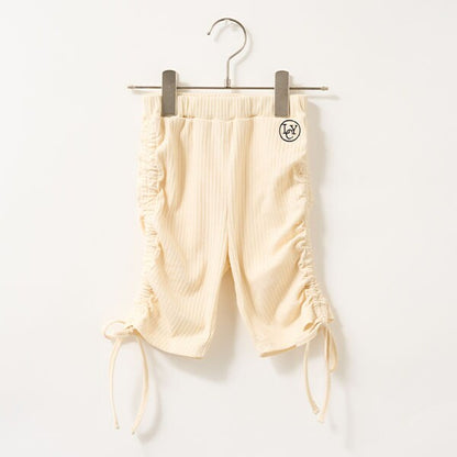 Japanese children's clothing Ly# mine wrinkled drawstring leggings 100-150cm girls summer PANTS 