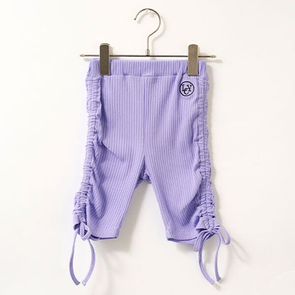 Japanese children's clothing Ly# mine wrinkled drawstring leggings 100-150cm girls summer PANTS 