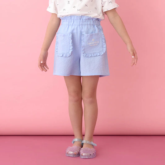 Japanese children's clothing Ly# mine ruffle pocket shorts 100-150cm girls summer PANTS 