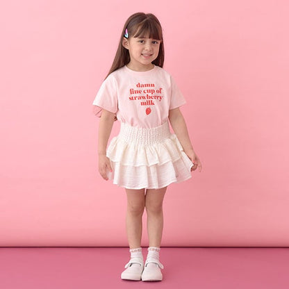 日本童裝 Ly# mine 印花短袖上衣 100-150cm 女童款 夏季 TOPS