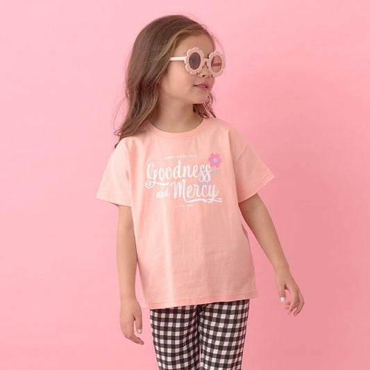 Japanese children's clothing Ly# mine printed short-sleeved top 100-150cm girls summer TOPS 