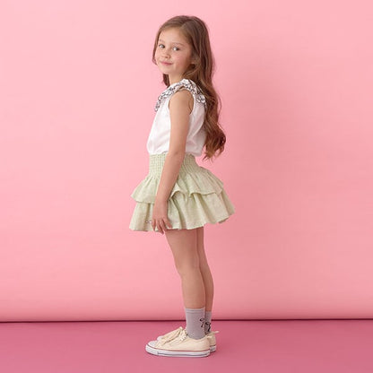 Japanese children's clothing Ly# mine cherry collar vest 100-150cm girls summer TOPS 