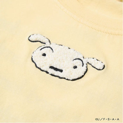 Japanese children's clothing Ly# mine x Crayon Shin-chan furry white short-sleeved top 100-140cm girls summer TOPS 
