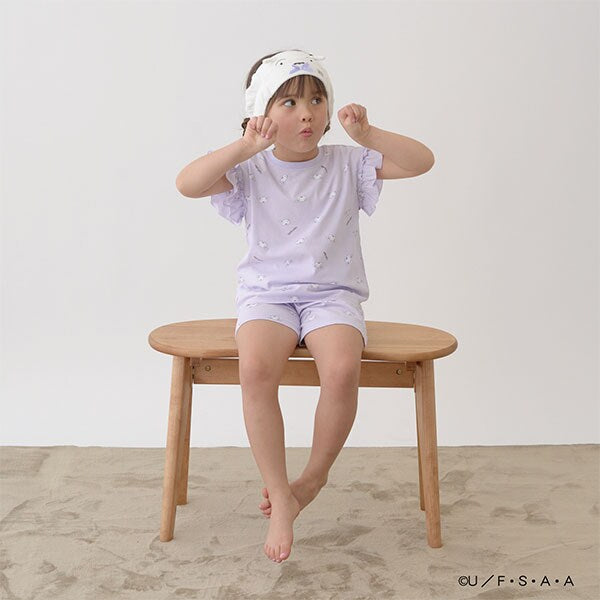 Japanese children's clothing Ly# mine x Crayon Shin-chan white pajamas 100-140cm girls' summer pajamas series 