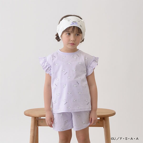 Japanese children's clothing Ly# mine x Crayon Shin-chan white pajamas 100-140cm girls' summer pajamas series 