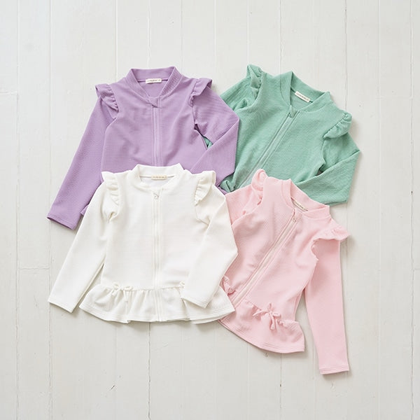 Japanese children's clothing Ly# mine UV protection swimsuit jacket 100-130cm girls summer swimsuit special edition [Japan pre-sale: mid-April 2025] 