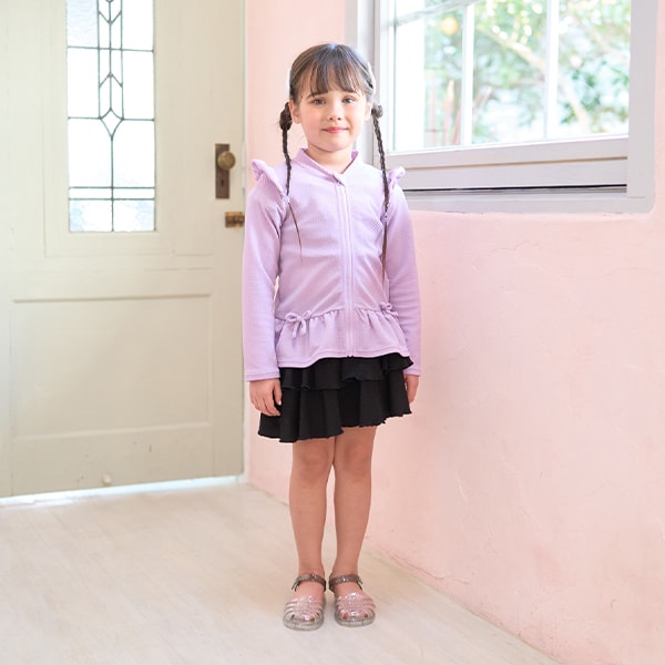 Japanese children's clothing Ly# mine UV protection swimsuit jacket 100-130cm girls summer swimsuit special edition [Japan pre-sale: mid-April 2025] 