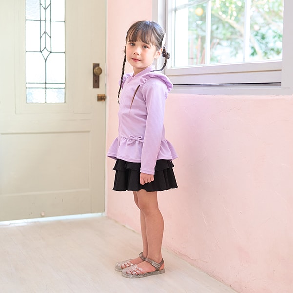 Japanese children's clothing Ly# mine UV protection swimsuit jacket 100-130cm girls summer swimsuit special edition [Japan pre-sale: mid-April 2025] 