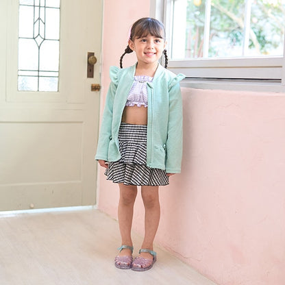 Japanese children's clothing Ly# mine UV protection swimsuit jacket 100-130cm girls summer swimsuit special edition [Japan pre-sale: mid-April 2025] 
