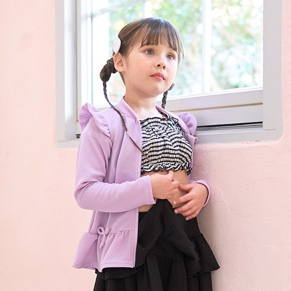 Japanese children's clothing Ly# mine UV protection swimsuit jacket 100-130cm girls summer swimsuit special edition [Japan pre-sale: mid-April 2025] 