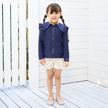 Japanese children's clothing Ly# mine UV protection swimsuit jacket 100-130cm girls summer swimsuit special edition [Japan pre-sale: mid-April 2025]
