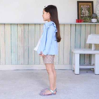Japanese children's clothing Ly# mine UV protection swimsuit jacket 100-130cm girls summer swimsuit special edition [Japan pre-sale: mid-April 2025]